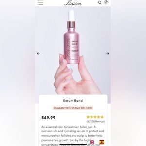 Liaison hair serum bond for hair growth.